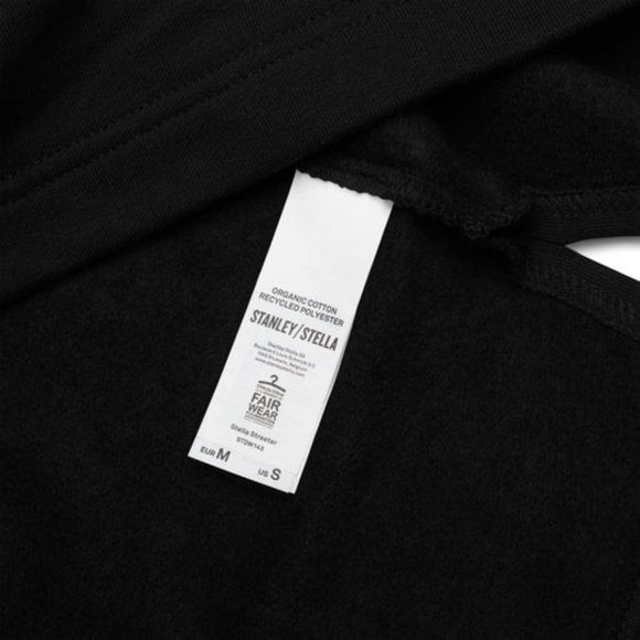 PokeGang Women's Black Long Sleeve Kangaroo Pocket Double Layered Hoodie - Picture 6 of 6